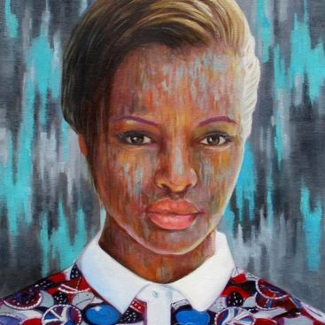 Female Portrait Interpreted by Pop Art