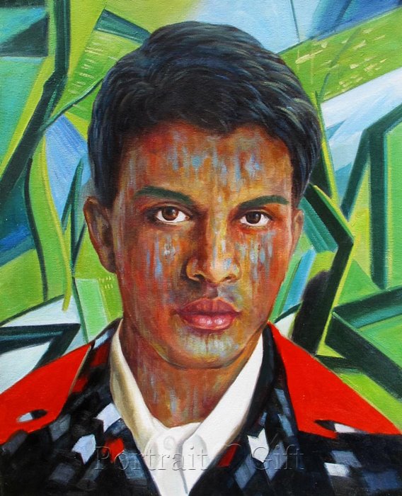 Male Portrait Interpreted by Pop Art