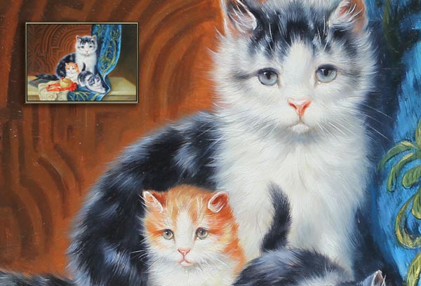 Cats Oil Painting
