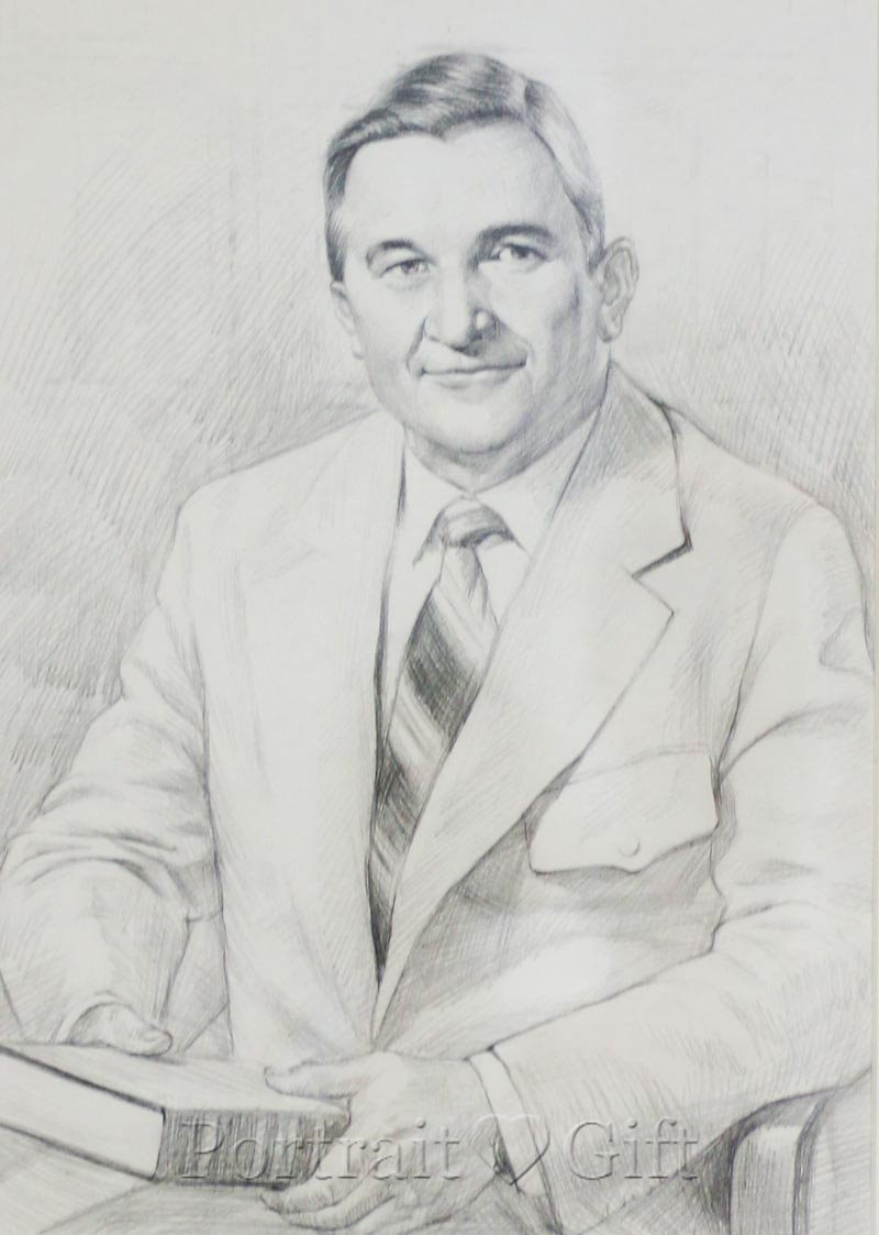 Male Pencil Sketch Portrait