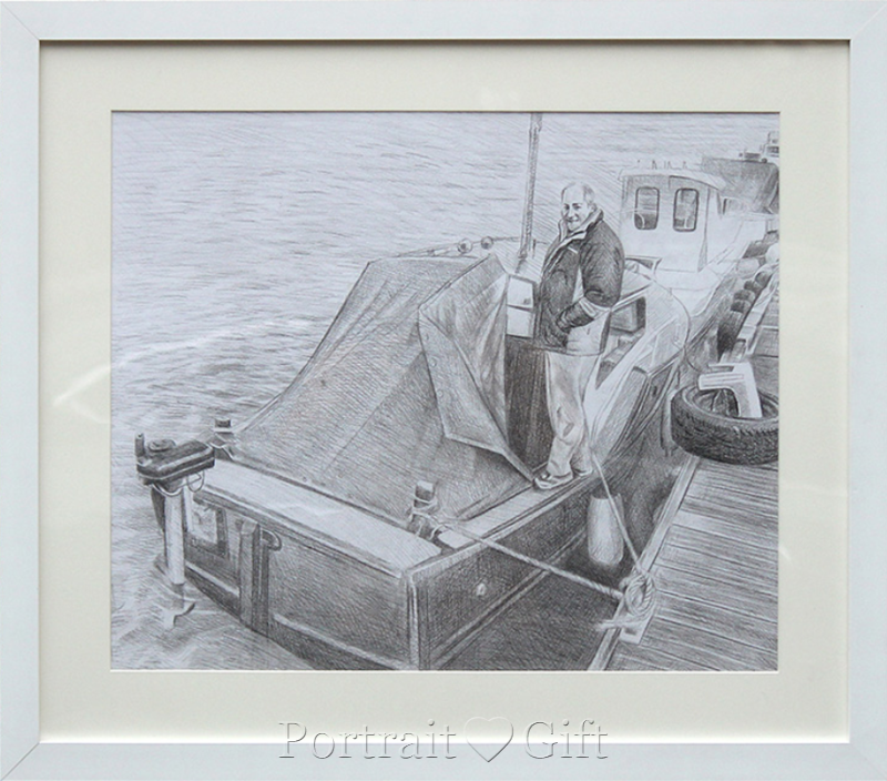 Boat Pencil Sketch 2