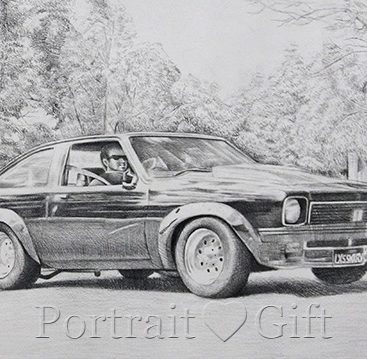 Car Photo to Pencil Sketch