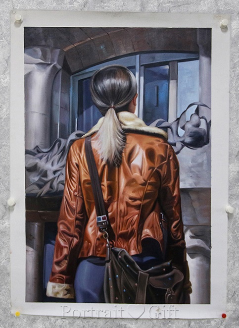 Girl in Brown Jacket 2