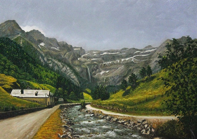 House near Countryside Scenery