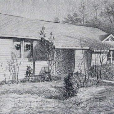 Old House Pencil Sketch