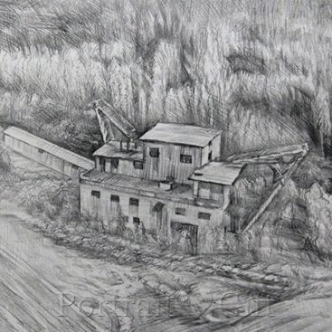 Old House Pencil Sketch