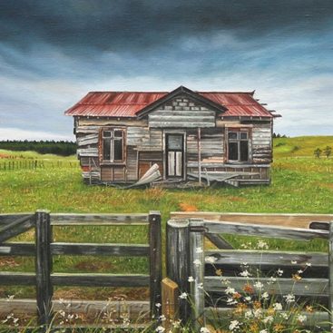 Old Wooden House Portrait