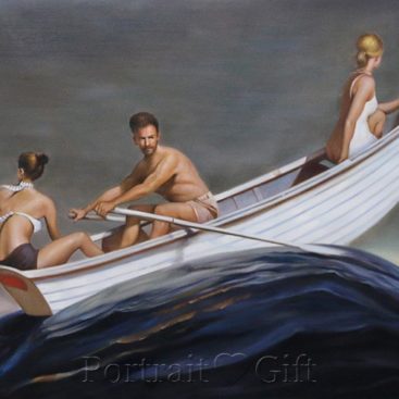 Three Persons Boating