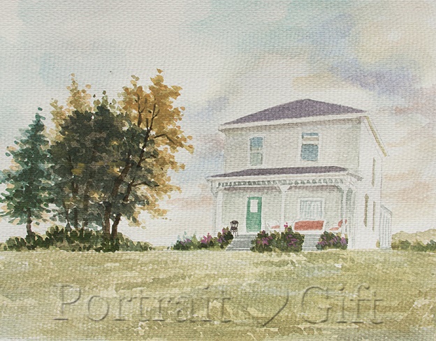 House Watercolor Gift