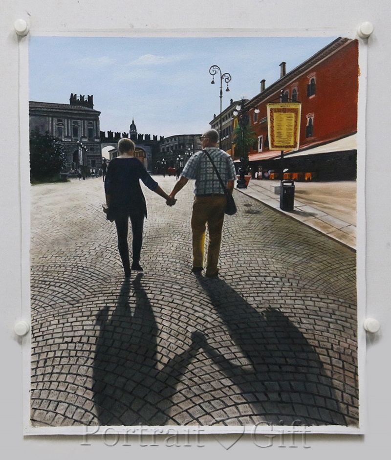 Lovely Couple Taking a Walk