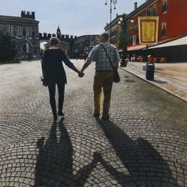 Lovely Couple Taking a Walk