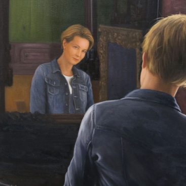 The Lady Looking into The Mirror