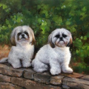 Cute Dogs on the Wall