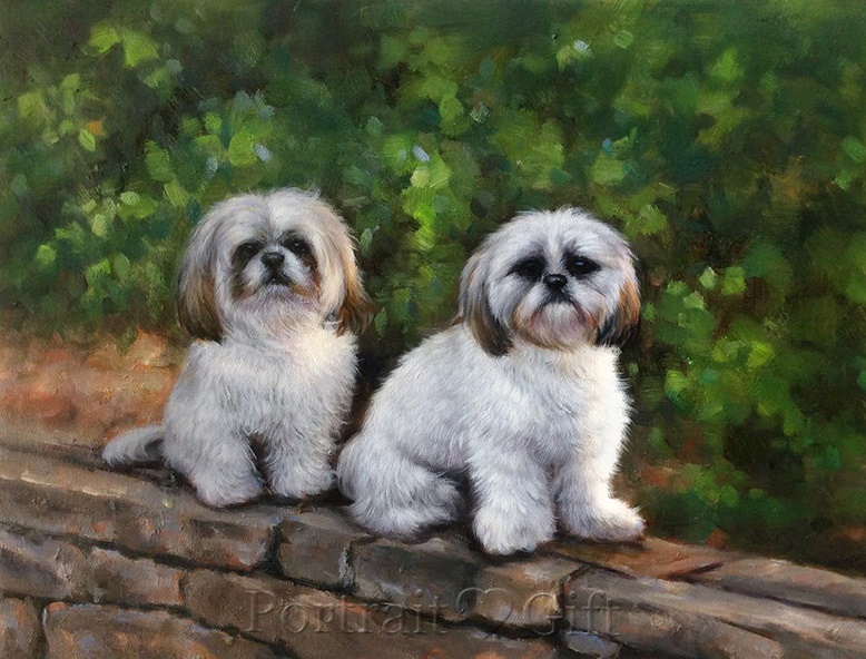 Cute Dogs on the Wall