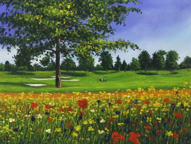 Flower Field in Spring