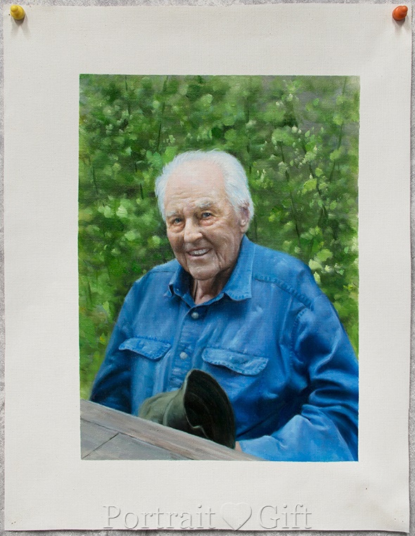 Grandpa Sitting in the Garden 2