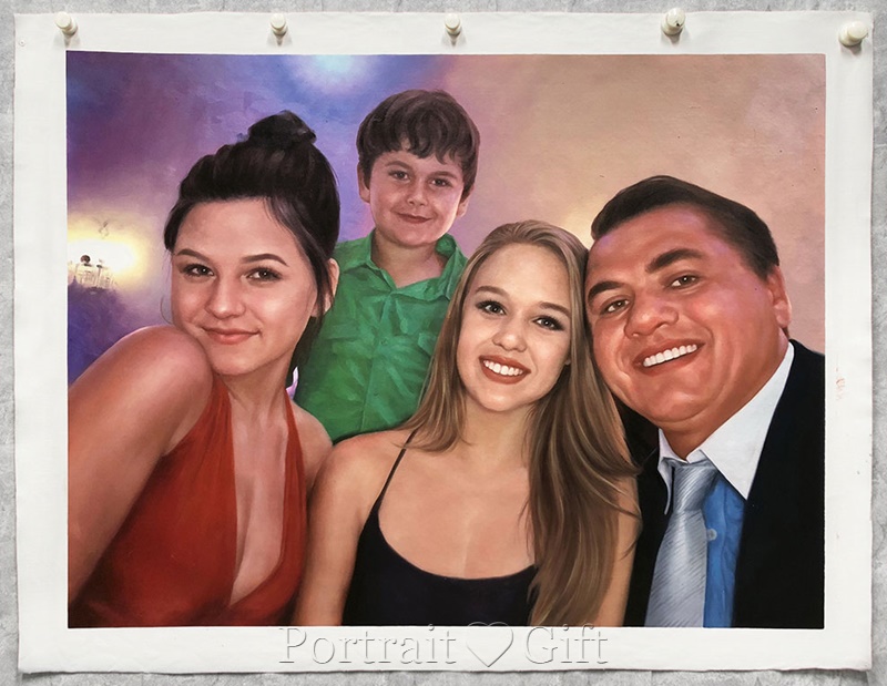 Family Portrait from Photo 2