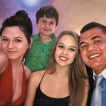 Family Portrait from Photo