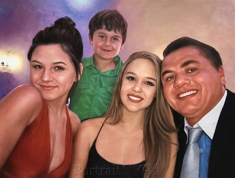 Family Portrait from Photo