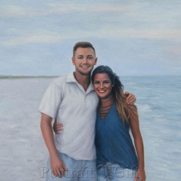 Young Couple Traveling at Beach