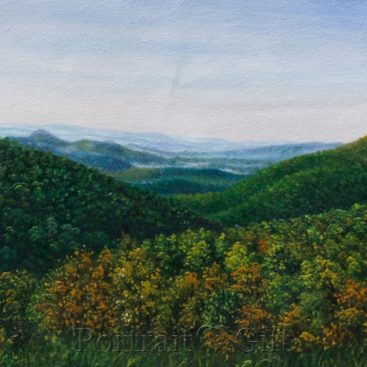 Beautiful Mountain with Green Trees