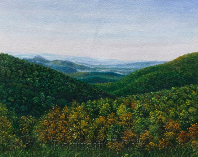 Beautiful Mountain with Green Trees