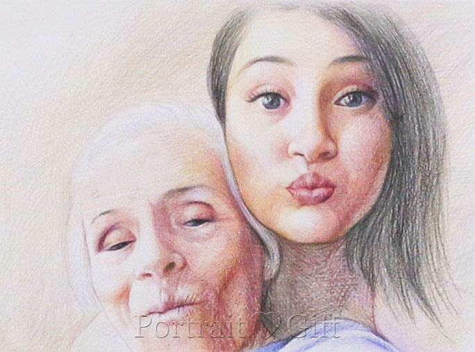 Girl with Her Grandma