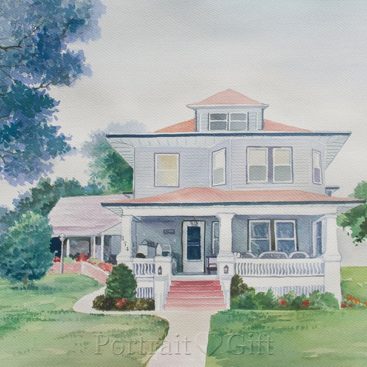 Beautiful House Near Big Trees