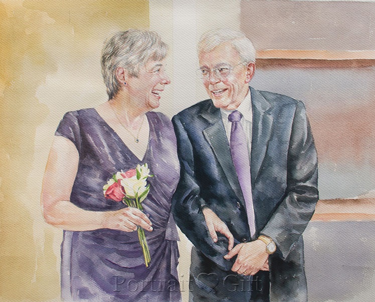 Happy Time of the Senior Couple