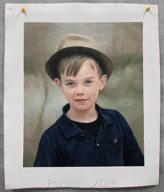 The Little Boy Wearing a Hat 2