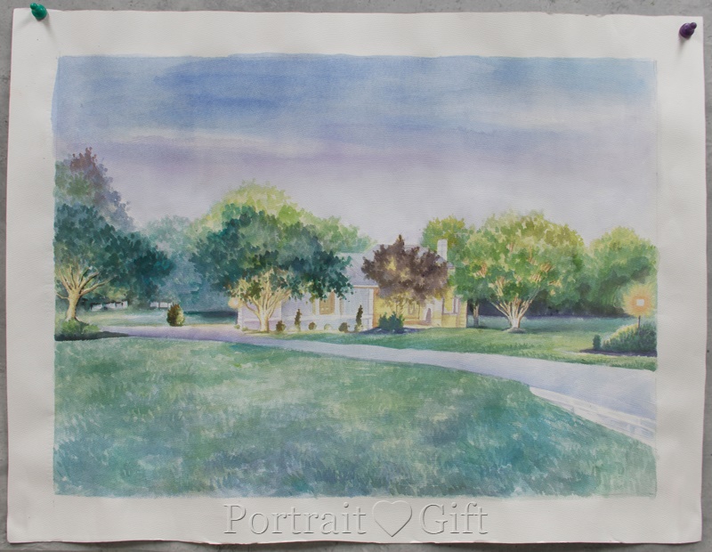 Our House Behind the Trees 2