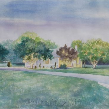 Our House Behind the Trees