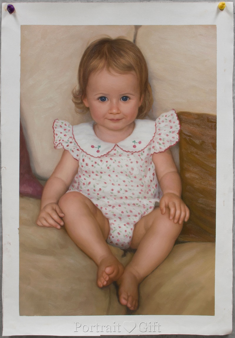 Little Girl in Cherry Dress 2