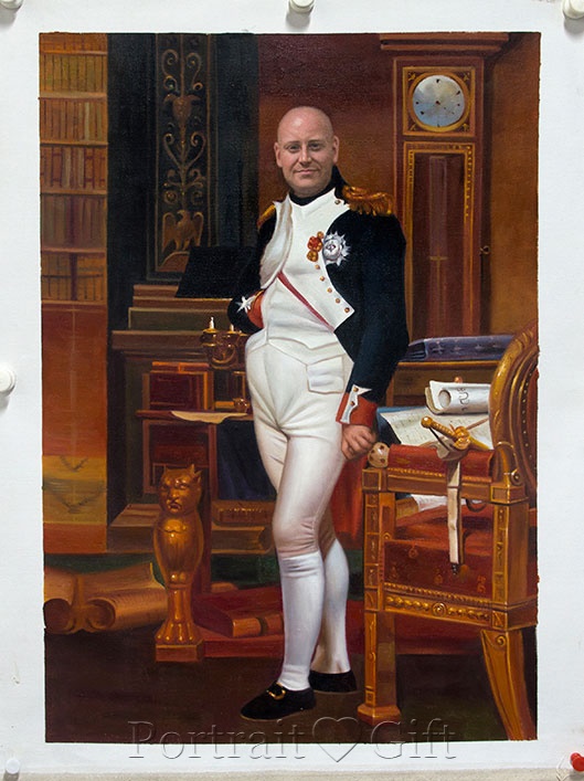 Man Portrait Recreated from the Emperor Napoleon 2