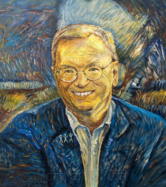 Man Portrait Recreated from Van Gogh Portrait