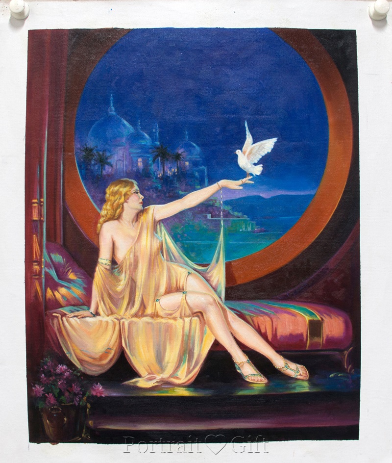 Recreated Lady Portrait from Crash Test Dummies 2