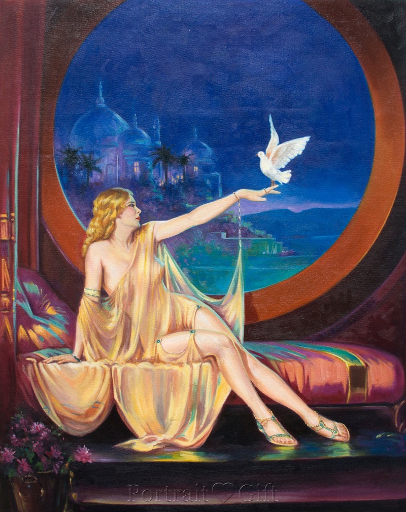 Recreated Lady Portrait from Crash Test Dummies