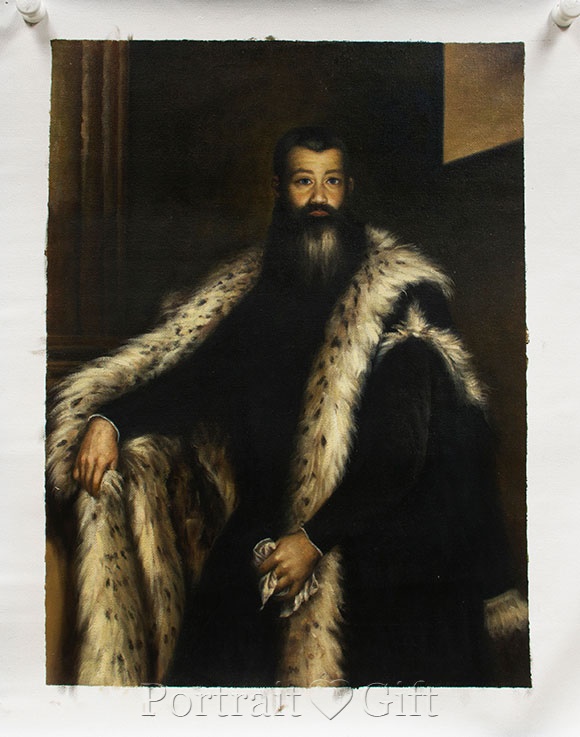 Recreated Portrait of a Gentleman in a Fur 2
